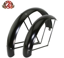 SET PARAFANGO ALTA 26 X 4,00 FAT/CHOPPER ACCIAIO BICICLETTA CLASSIC STANDARD NERO.