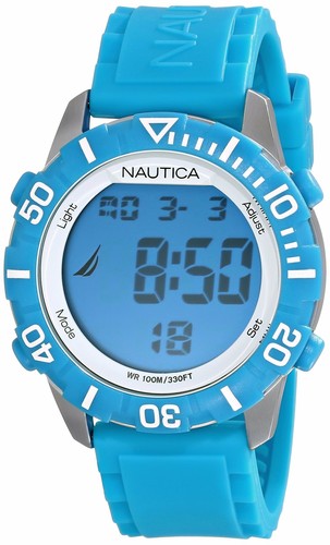 Orologio digitale blu chiaro