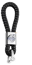 Per VOLVO PORTACHIAVI IN METALLO CROMATO IN ECOPELLE accessori