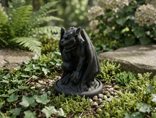Statua gargoyle pensatore - statua,