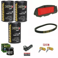 KIT HONDA SILVER WING 600 2001 AL 2014 BARDAHL XT4-S 10W40 FILTRI RULLI CANDELE