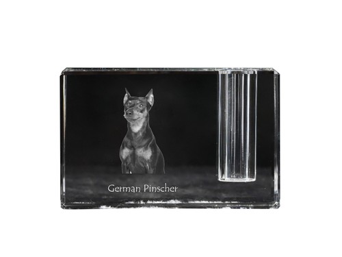 Pinscher tedesco portapenne - pinscher,