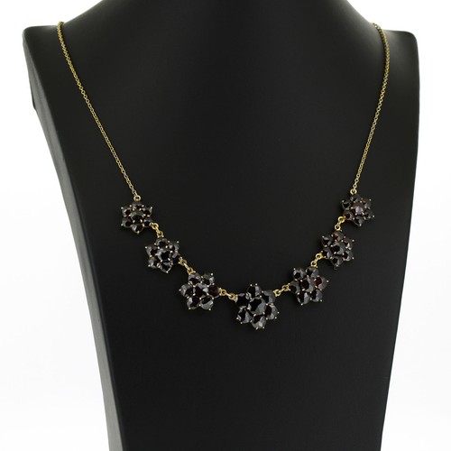 Collana granato oro 333 - 8,