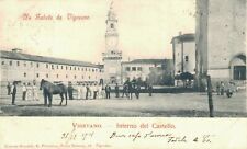 Pavia Vigevano interno del castello Militari spedita f. piccolo