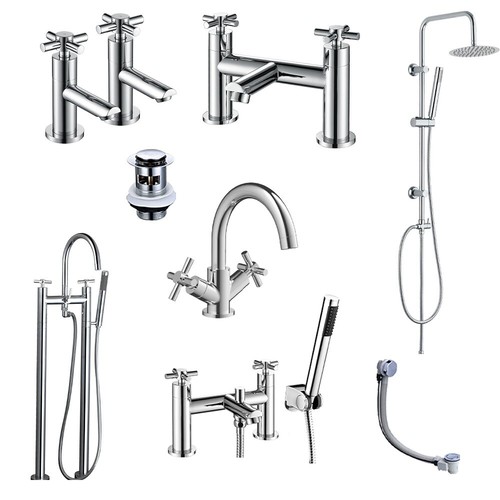 Rubinetti bagno cromati