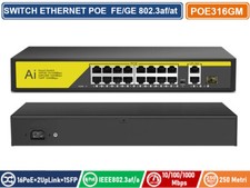 SWITCH POE ETHERNET 16 PORTE
