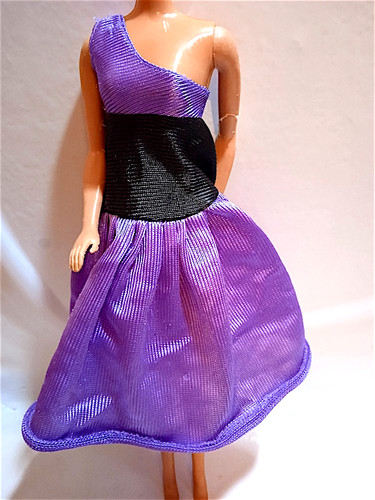 Barbie 80s mattel abito viola - barbie,