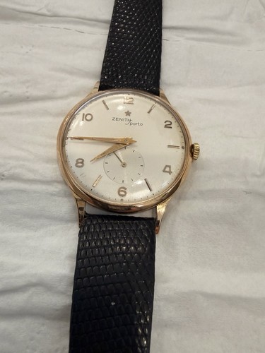 Zenith sporto watch 18k solid - zenith,