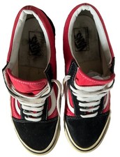 VANS OLD SKOOL BLACK / RED 36 DX ANAHEIM FACTORY