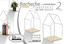 Set 2 mensole bacheche in
