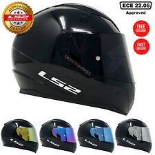 CASCO MOTO LS2 FF353 RAPIDO FULL FACE NERO LUCIDO + VISIERA VIOLA IRIDIO