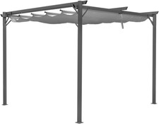 Gazebo Pergola 3 X 4 Metri Con Telo Impermeabile Richiudibile E Struttura Rettan