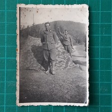 Fotografia ritratto soldati in divisa  seconda guerra mondiale, accampamento