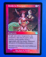MTG Magic the Gathering - Burning Wish  FOIL  Judgement Desiderio Bruciante