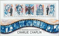 M1103 GUINEA BISSAU - ERRORE, 2013 FOGLIO ERSPERF: CHARLIE CHAPLIN, CINEMA