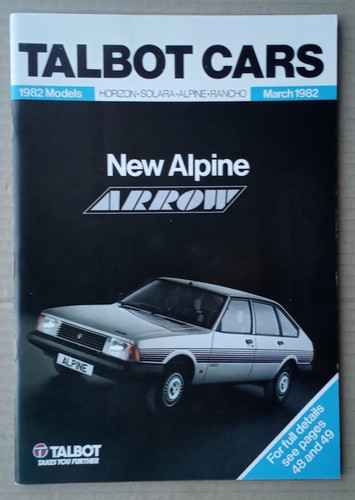 Brochure talbot horizon - horizon, solara