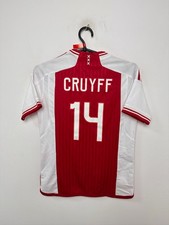 MAGLIA HOME FOOTBALL AJAX 2023/2024 #14 CRUYFF ADIDAS JERSEY TAGLIA 11-12 ANNI
