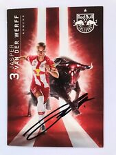 Autografo JASPER VAN DER WERFF-Red Bull Salisburgo-U21 Cappellini Svizzera-Rostock-AK