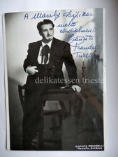 AUTOGRAFO GIACINTO PRANDELLI 1957 lirica Trieste attore cantante tenore  FOTO