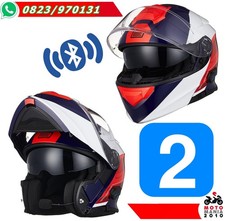 COPPIA  CASCHI MODULARI CON INTERFONO BLUETOOTH INEGRATO ORIGINE DELTA BT ROW