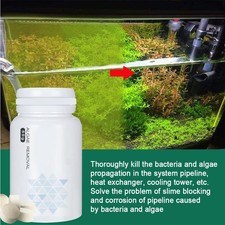 Aquarium Algae Remover Tablets With Spoon Fish Tank Water Cleaner