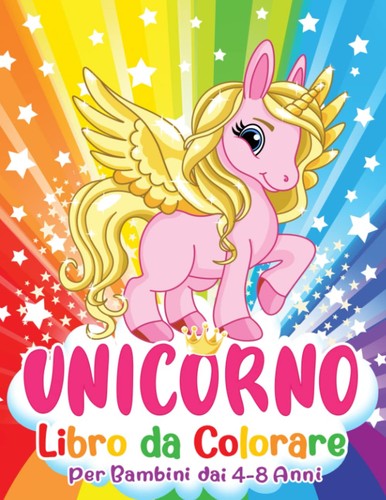 Unicorno libro colorare - unicorno,