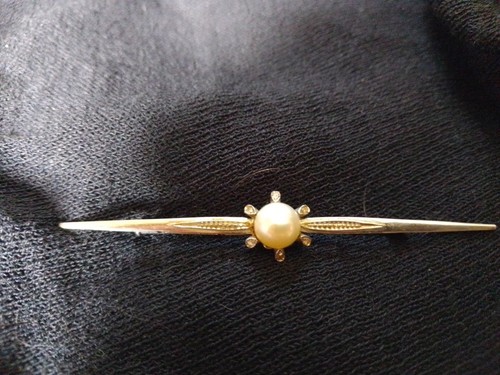 Spilla oro bianco con - spilla,