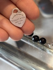 Bracciale argento Sterling Return toTiffany perline in onice nero Tiffany & Co.