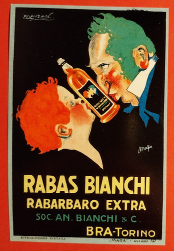 Etichetta torino rabarbaro - etichetta,