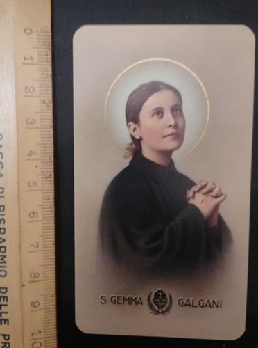 Santino holy card gemma - santino,, card,