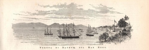 Stampa antica batumi sul mar - batumi,