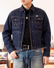 Giacca denim grezzo rosso