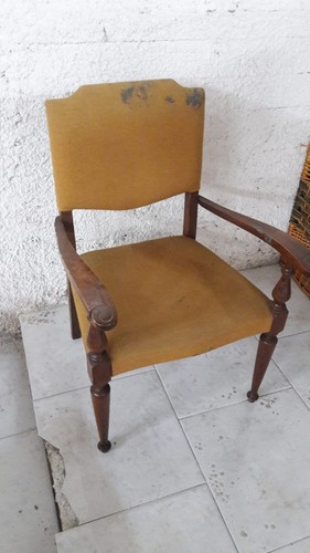 Poltroncina antica tessuto - antica, in