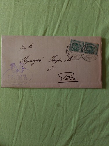 Storia postale busta agenzia - storia,