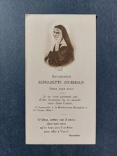 santino holy card reliquia relic Benedetta Bernadette Soubirous
