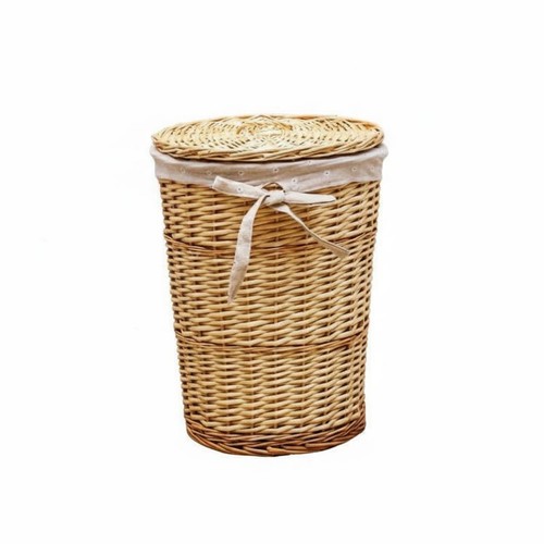 Cesto vimini con coperchio - vimini,