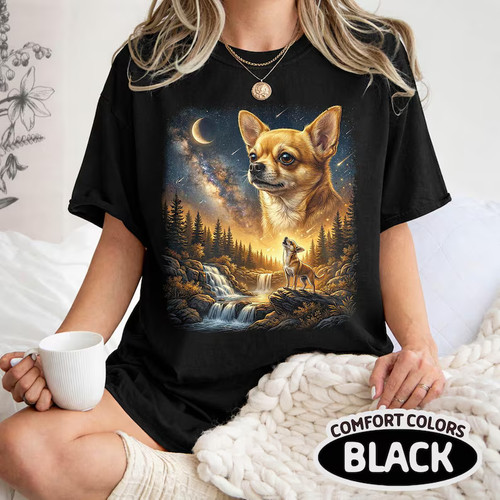 Shirt chihuahua howling - t-shirt,
