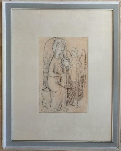 Madonna con bambino angelo - bambino, e