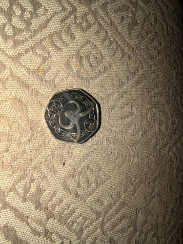Moneta 50p illuminati - moneta, diavolo