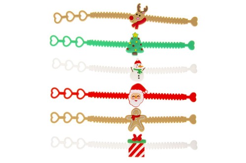 Bracciale natalizio singolo - bracciale,
