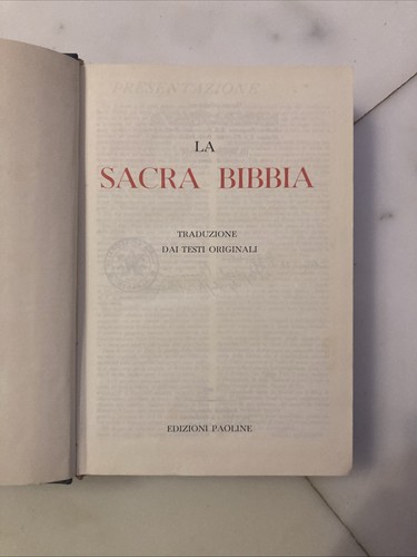 Sacra bibbia paoline - sacra,