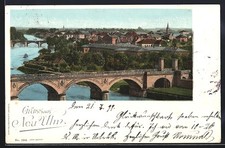 Cartolina Ulm, veduta parziale