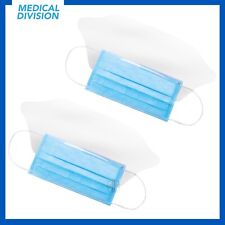 2 Mascherine in TNT a 3 strati con visiera paraschizzi - maschere mascherina