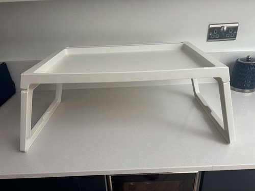 Ikea white folding tray table - tray,
