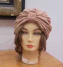 Antique Pink Turban Women Hat