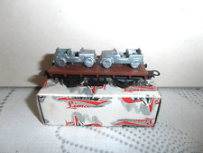 LIMA HO RARE ART.2011"CARRO PIANALE CON 2 JEEP MILITARI" OTTIMO BOX ORIGINALE
