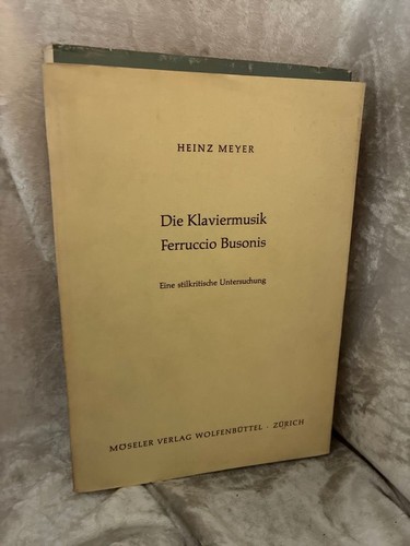 Die klaviermusik ferruccio - die,