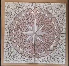 Rosone mosaico in marmo