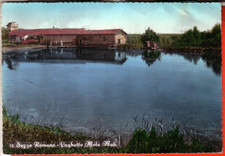 CARTOLINA  SEZZE ROMANO ACQU  VIAGGIATA 1959LAGHETO MOLE MUTI OCC