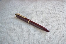 Vendo Penna stilografica1960s geha 790 Marrone  & Oro Con Df Palliag